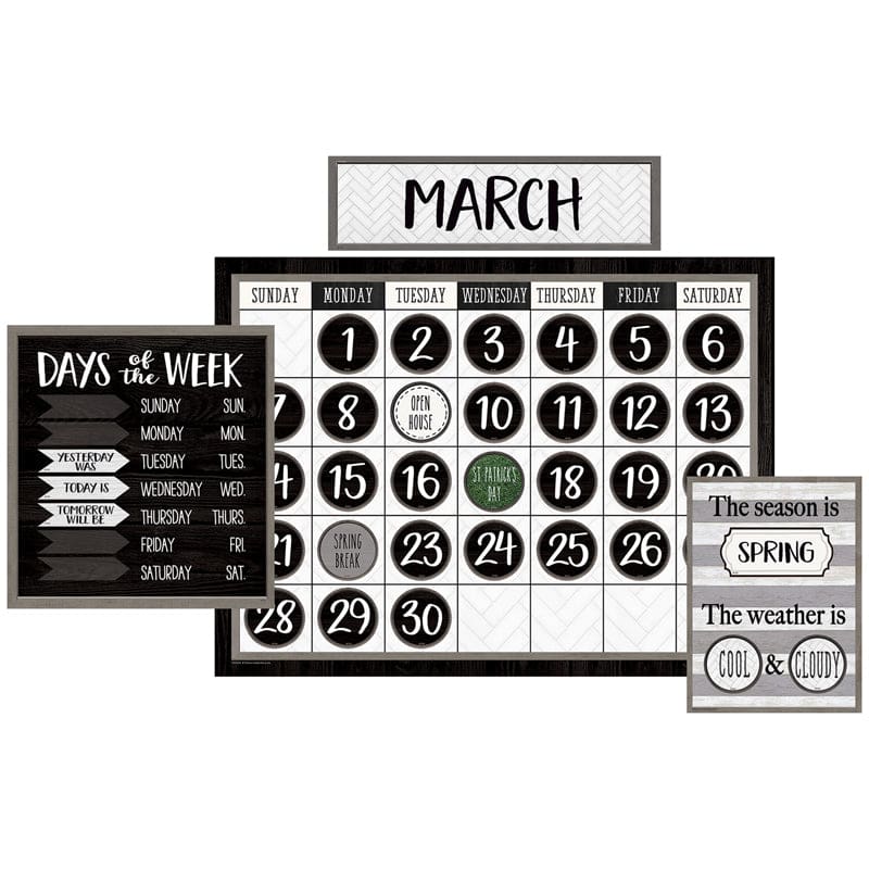 Modern Farmhouse Calendar Bbs (Pack of 3) - Calendars - Teacher Created Resources