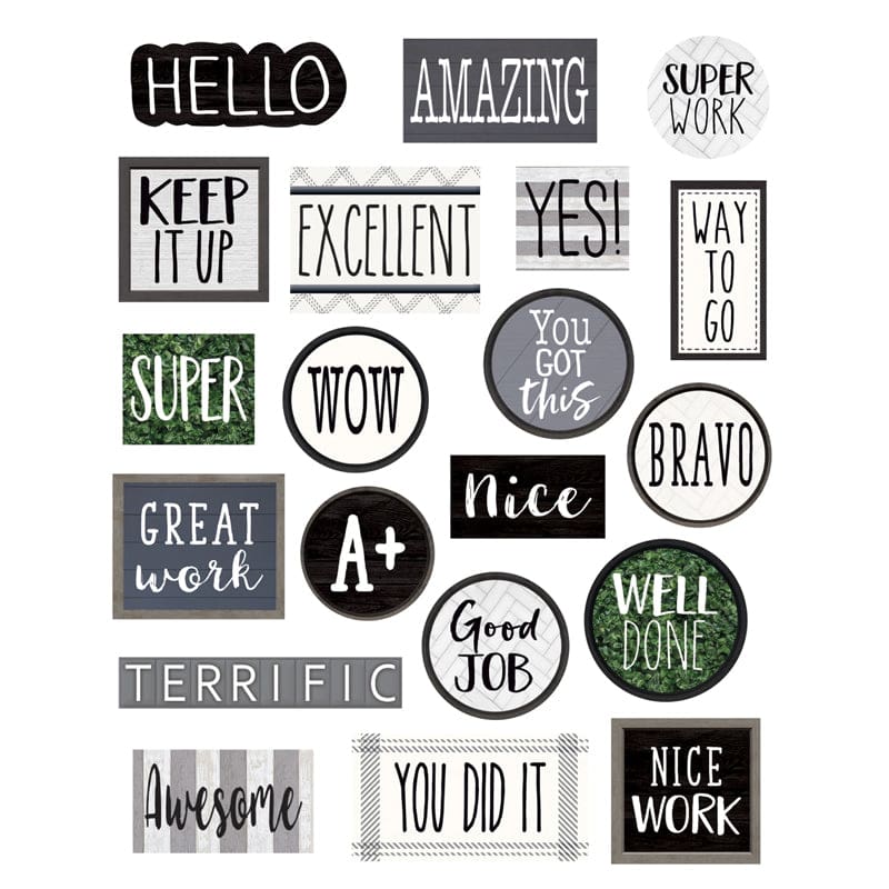 Modern Farmhouse Stickers (Pack of 12) - Stickers - Teacher Created Resources