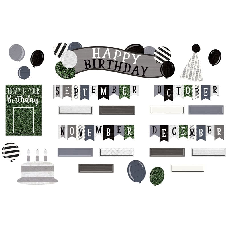 Modern Farmhs Happy Bday Mini Bbs (Pack of 6) - Miscellaneous - Teacher Created Resources