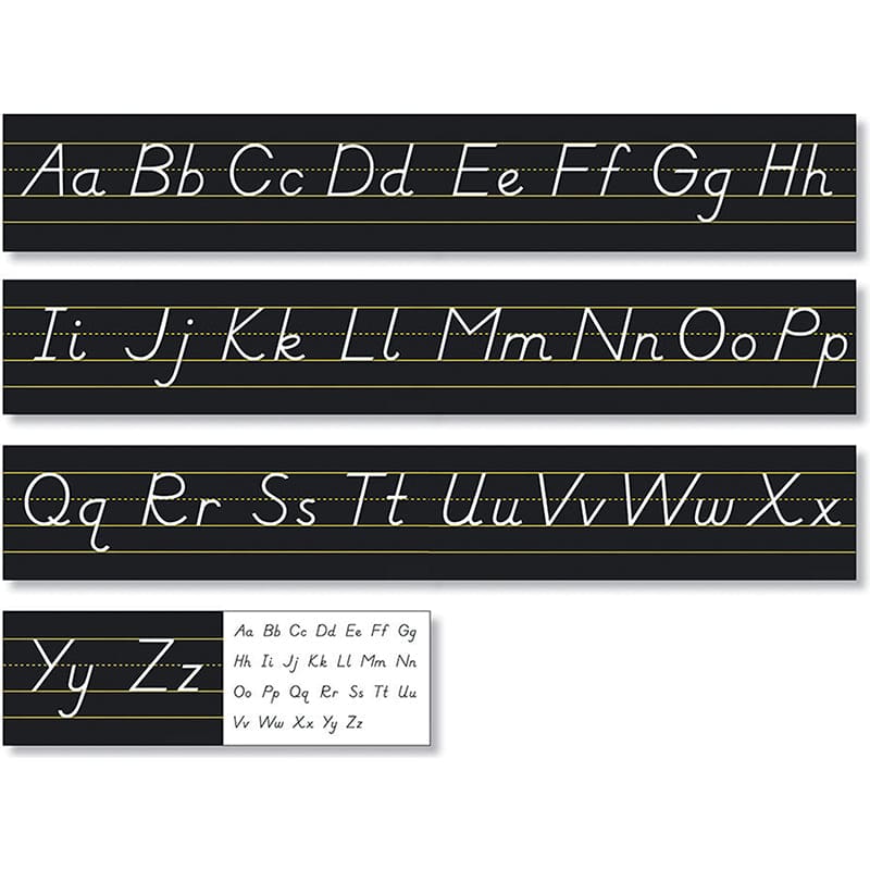 Modern Manuscript Alphabt Line Blck (Pack of 6) - Alphabet Lines - North Star Teacher Resource