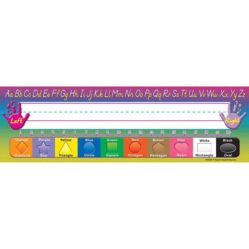 Modern Printing 36Pk Flat Name Plates 3-1/2 X 11-1/2 (Pack of 10) - Name Plates - Teacher Created Resources