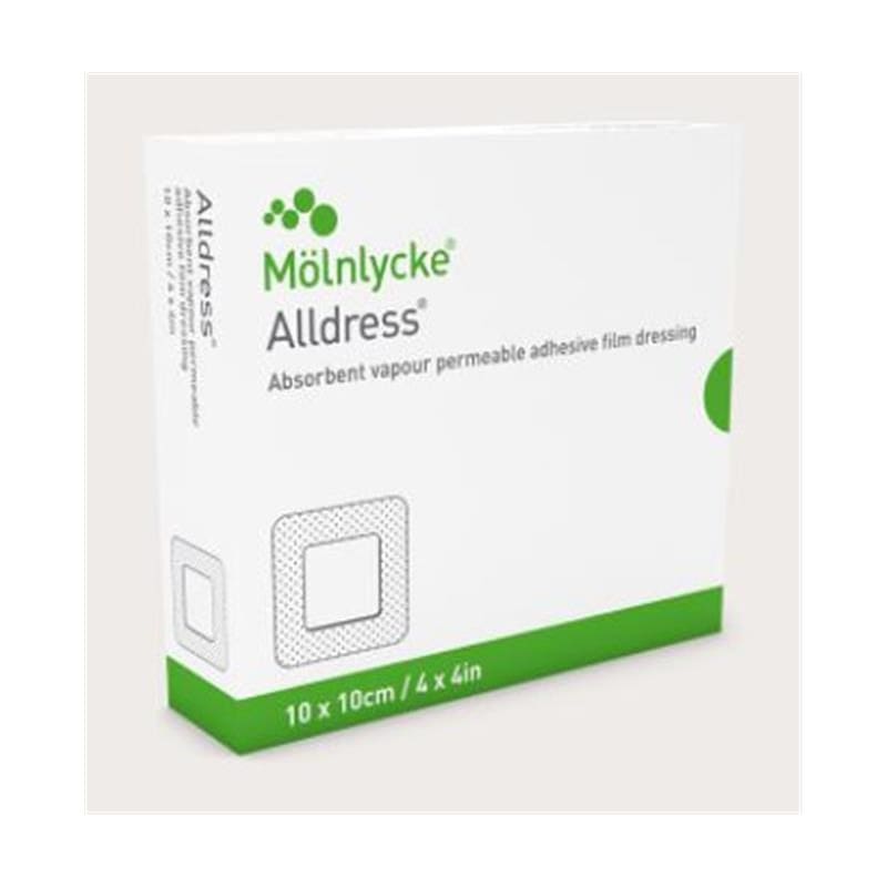 Molnlycke Alldress 4X4 Dressing Box of 10 - Wound Care >> Advanced Wound Care >> Composite Dressings - Molnlycke