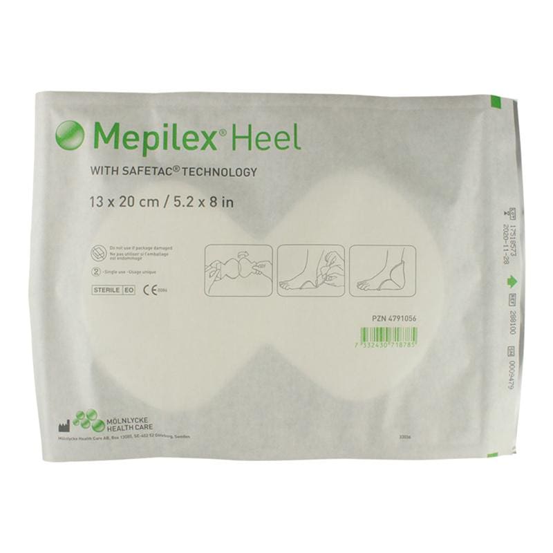 Molnlycke Mepilex Foam Heel Dressing Non-Adhesive Box of 5 - Wound Care >> Advanced Wound Care >> Foam Dressings - Molnlycke