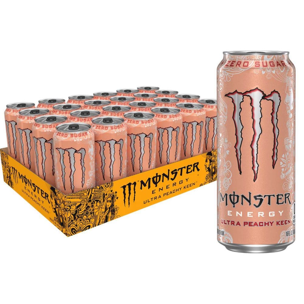 Monster Energy Ultra Peachy Keen (16 fl. oz., 24 pk.) | ShelHealth