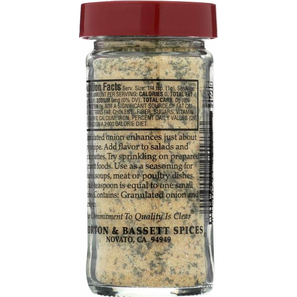 MORTON & BASSETT Morton & Bassett Granulated Onion With Parsley, 2.3 Oz