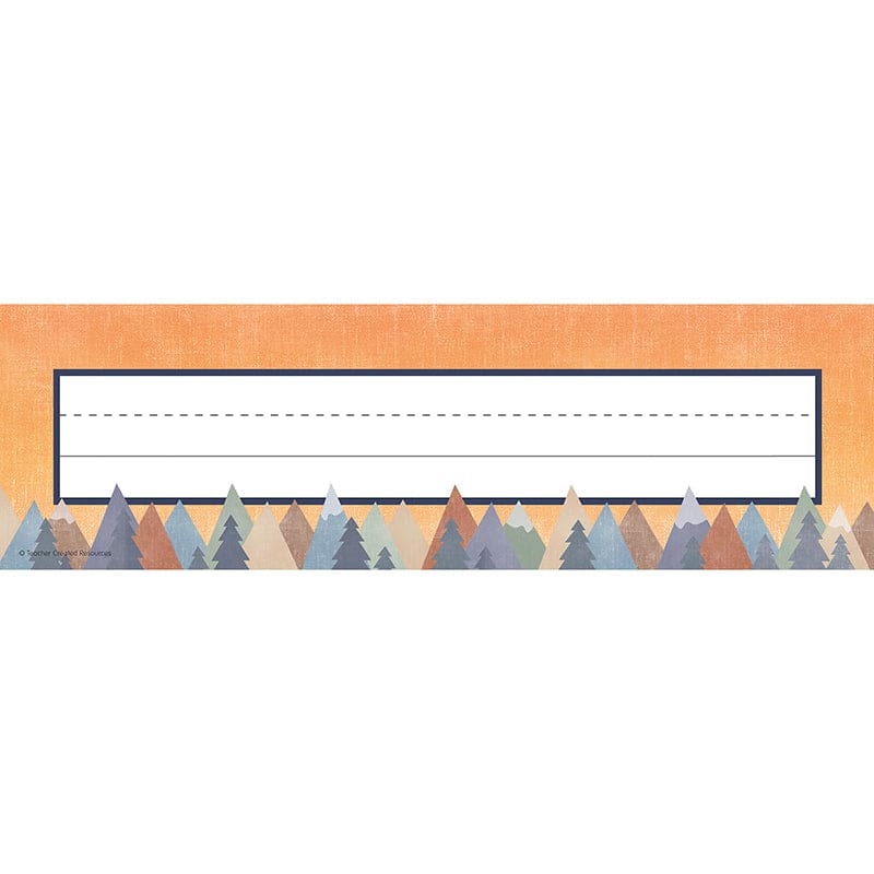 Moving Mountains Flat Name Plates (Pack of 10) - Name Plates - Teacher Created Resources