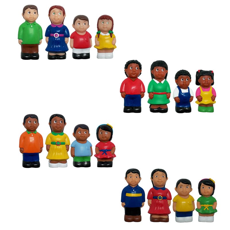 Multicultural Family 4 St Complete Figures - Figurines - Get Ready Kids