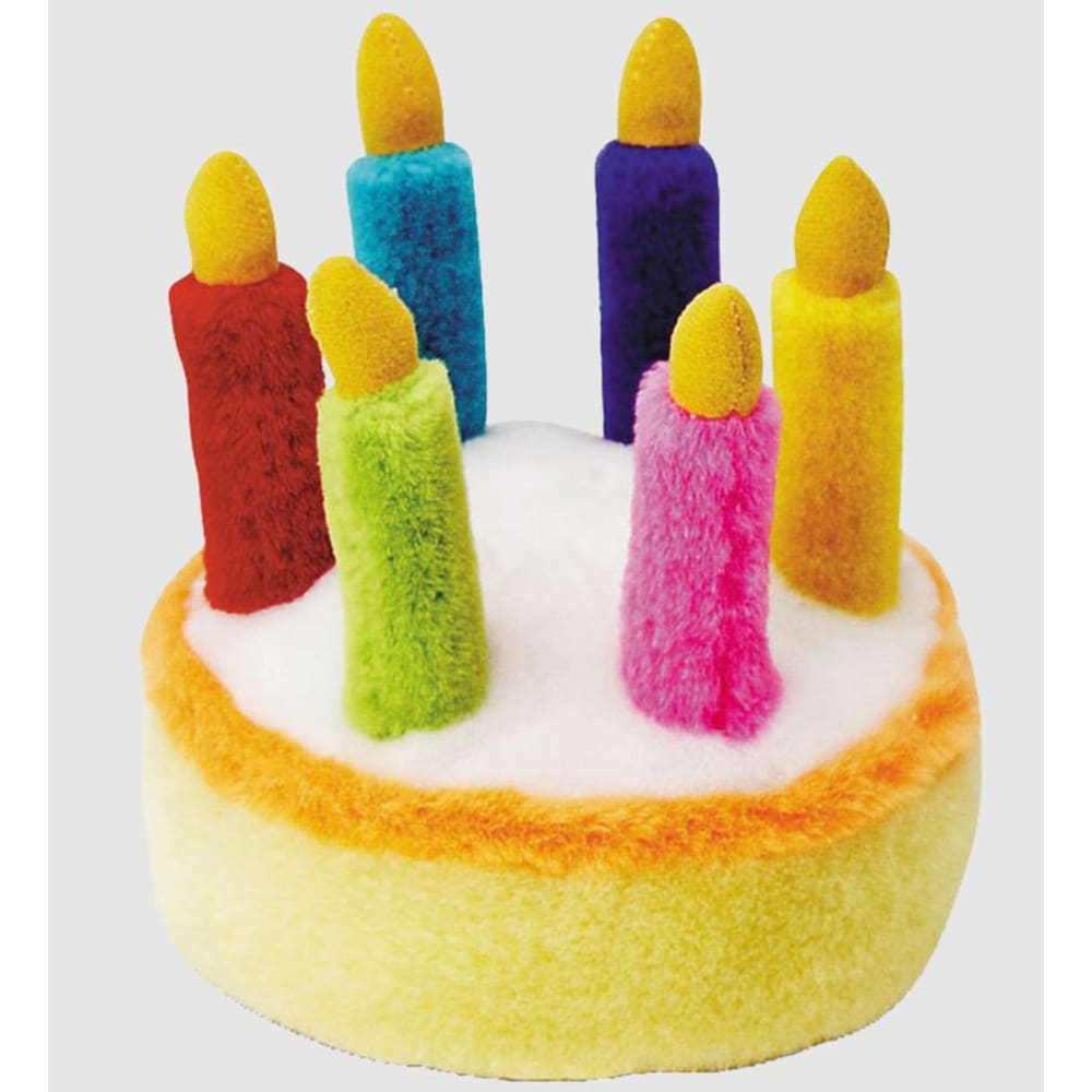 Multipet Birthday Cake Dog Toy Multi-Color 5.5 in - Pet Supplies - Multipet