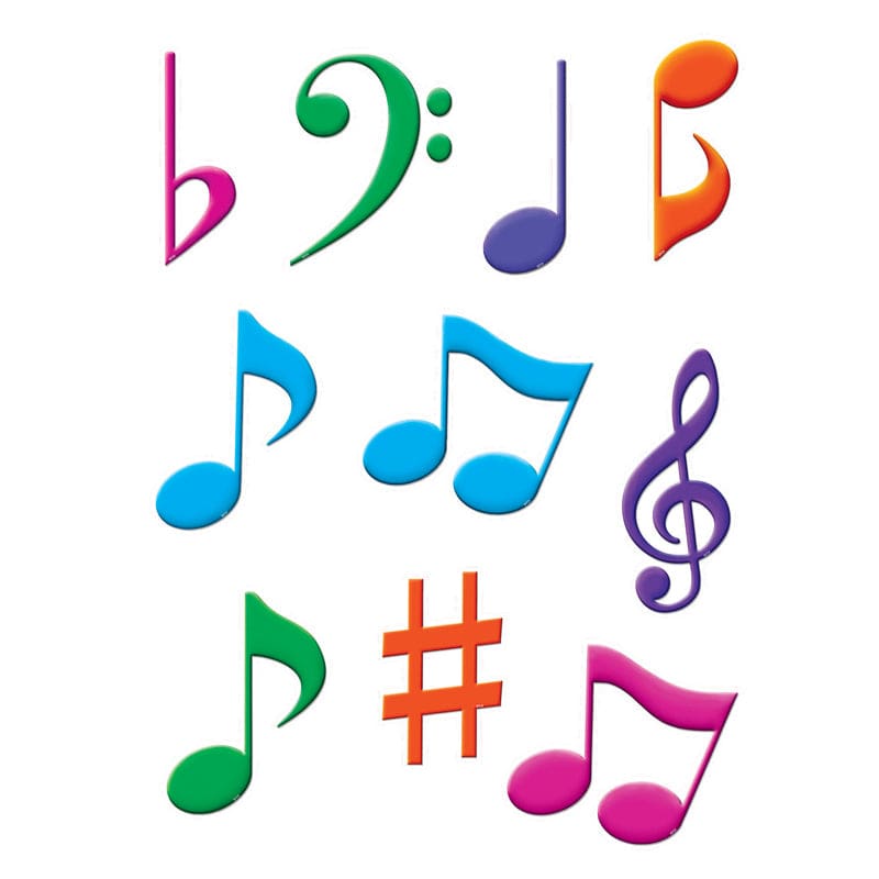 Musical Notes Accents (Pack of 8) - Accents - Teacher Created Resources