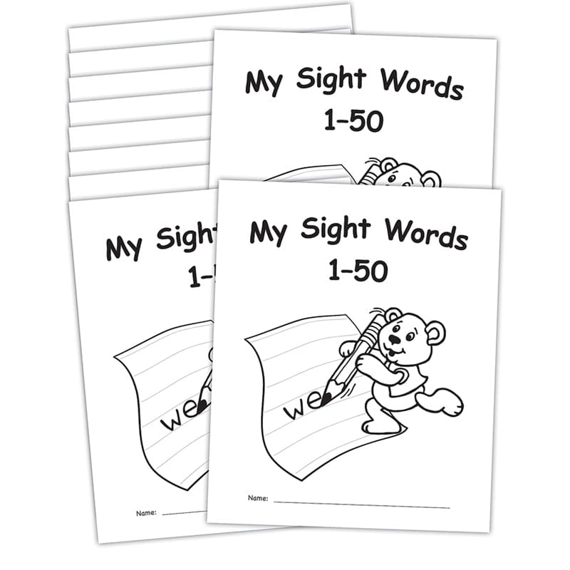 My Own Books Sight Words 1-50 10Pk - Sight Words - Teacher Created Resources