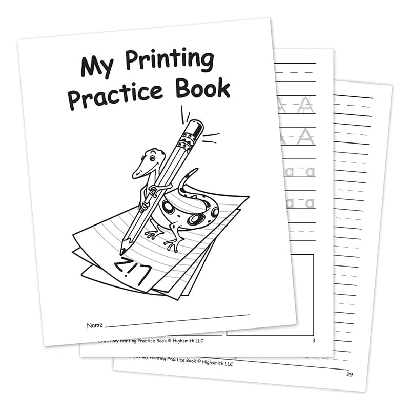 My Own Printing Practice Book (Pack of 12) - Letter Recognition - Teacher Created Resources