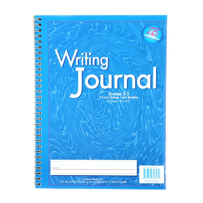 My Writing Journal Blue Gr 2-3 (Pack of 8) - Note Books & Pads - Zaner-bloser Inc