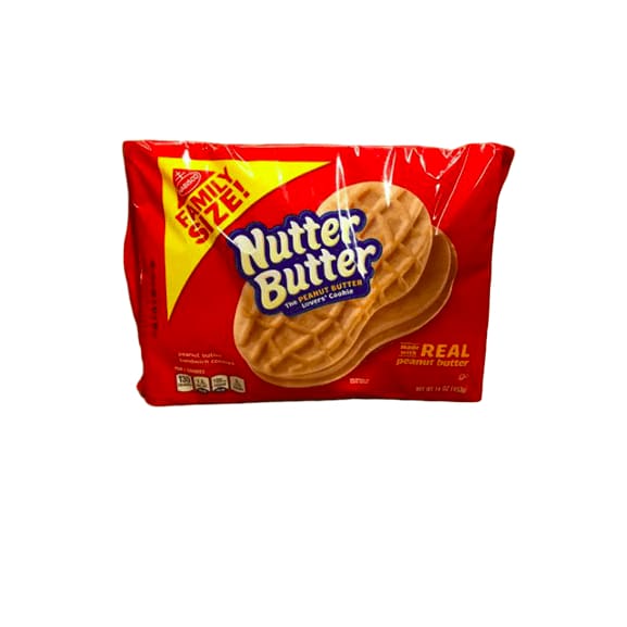 Nabisco Nutter Butter Cookies Family Size, 16 oz - ShelHealth.Com