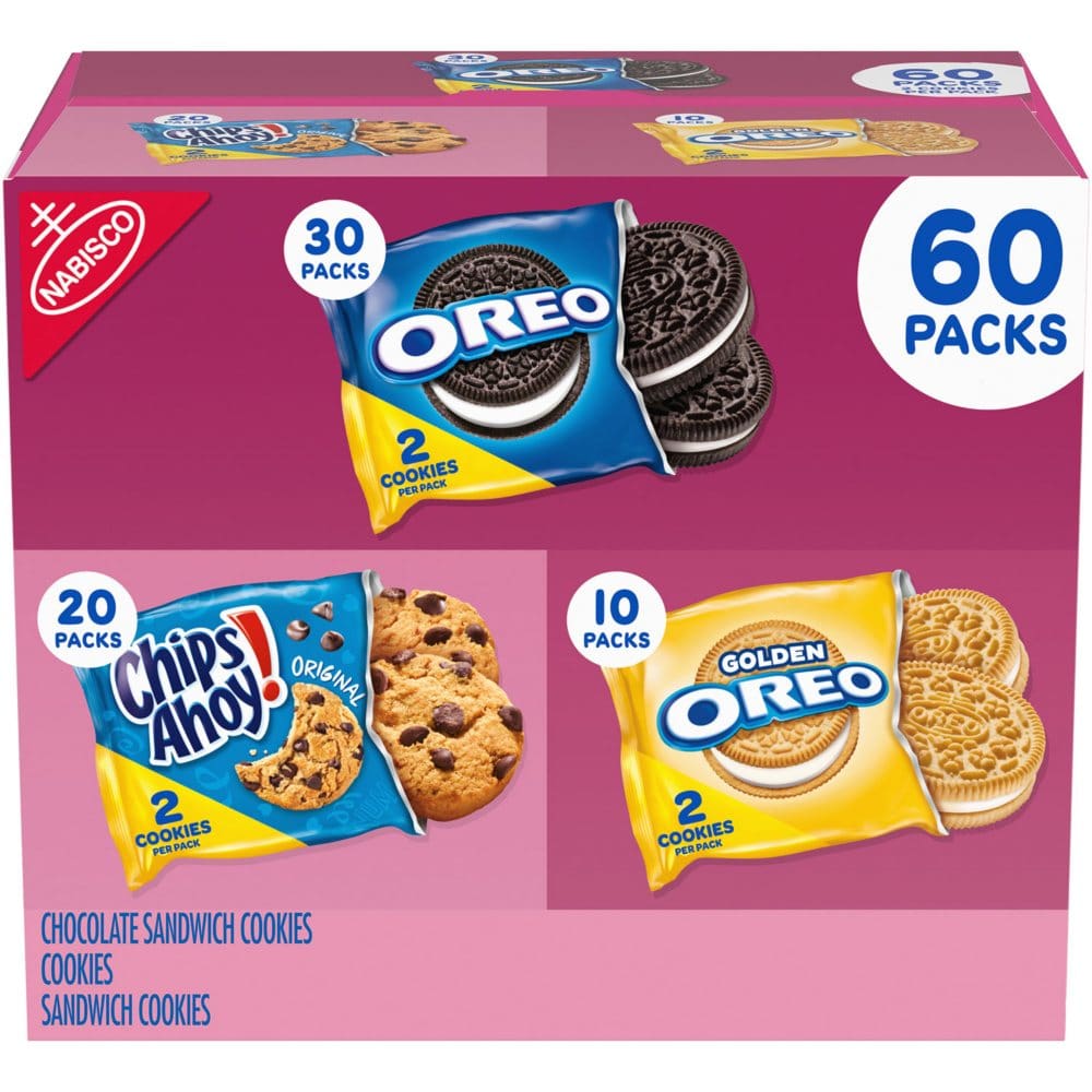 Nabisco Sweet Treats Cookie Variety Pack OREO and CHIPS AHOY! (60 pk.) - Bulk Pantry - Nabisco