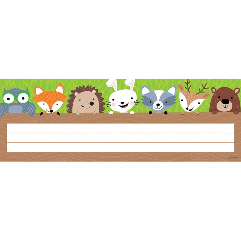 Name Plates Woodland Friends (Pack of 8) - Name Plates - Creative Teaching Press