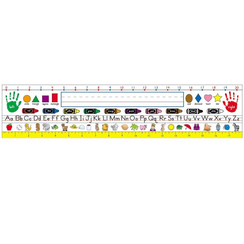 Nameplates Traditional 36/Pk 18 X 4 Manuscript Primary Gr (Pack of 6) - Name Plates - Carson Dellosa Education