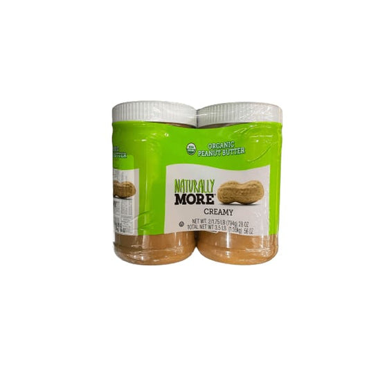 Naturally More Naturally More Organic Creamy Peanut Butter, 2 x 28 oz.