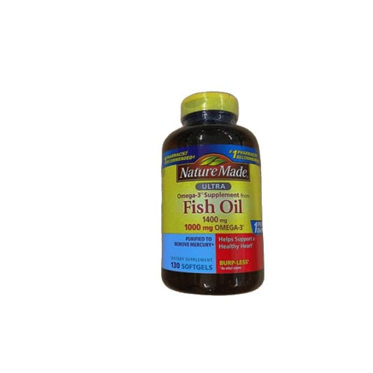 Nature Made 1,400mg Ultra Omega-3 Fish Oil, 130 ct. - ShelHealth.Com