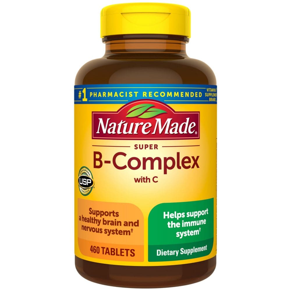 Nature Made Super B-Complex Tablets For Metabolic Health (460 Ct ...