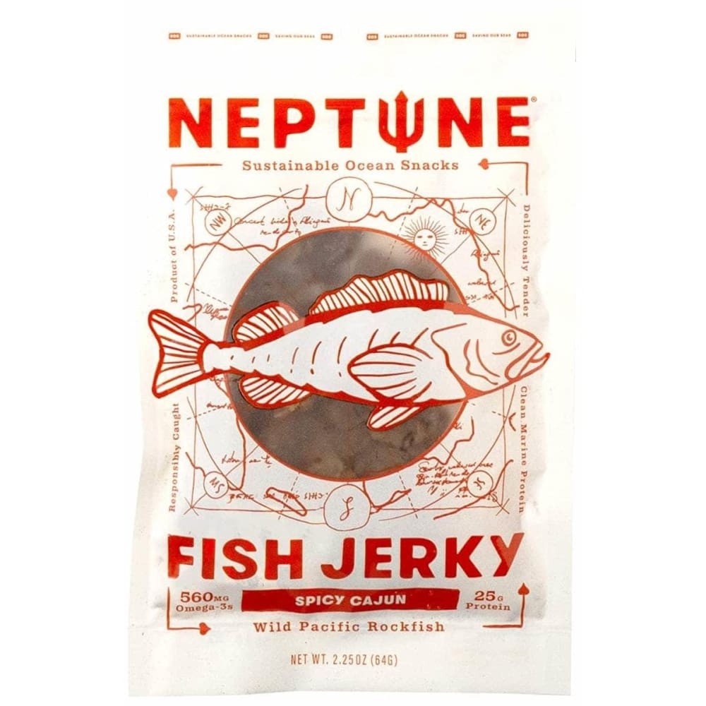 NEPTUNE Grocery > Snacks NEPTUNE: Spicy Cajun Rockfish Jerky, 2.25 oz