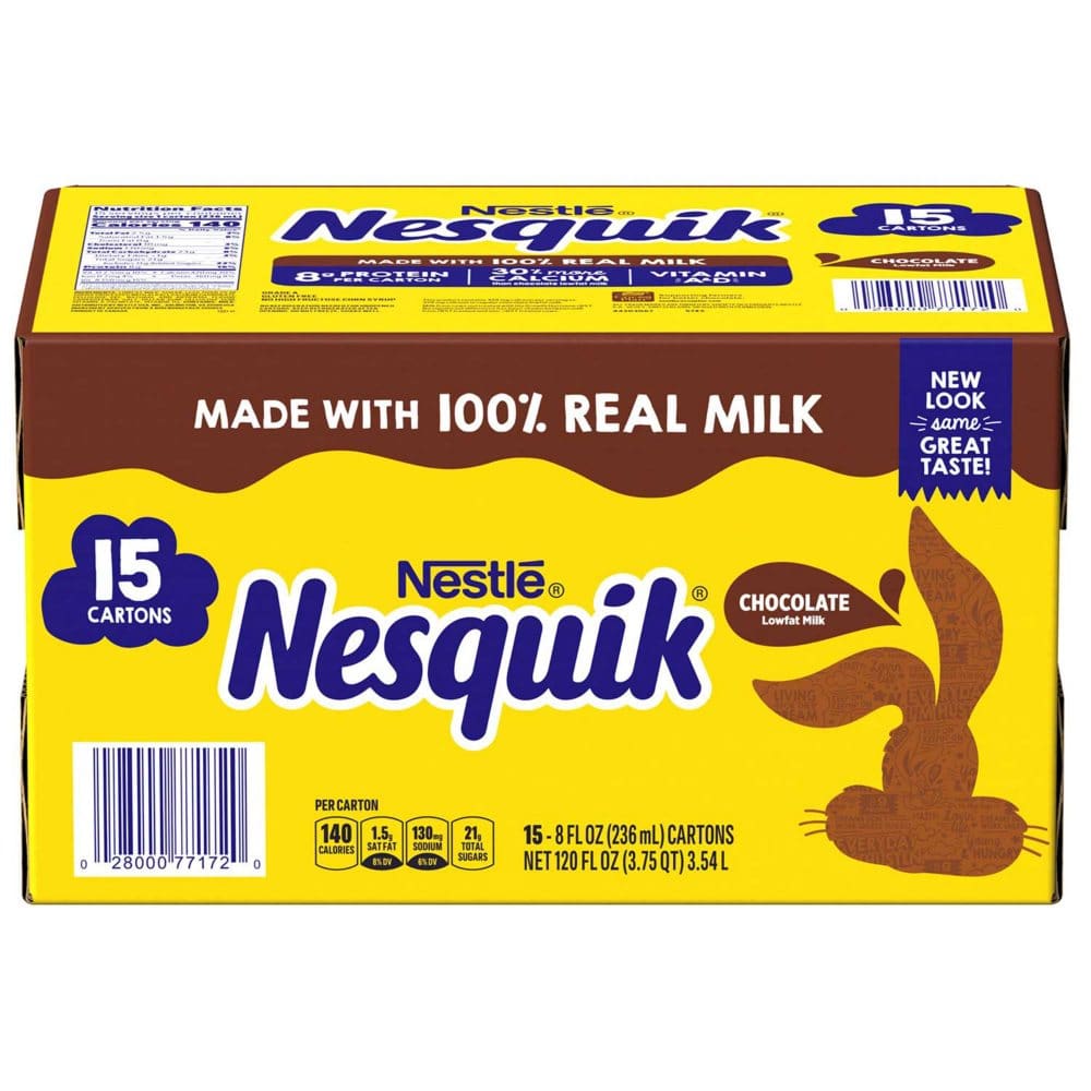 Nesquik Chocolate Milk (8 fl. oz. 15 pk.) - Juice & Kids Drinks - Nesquik