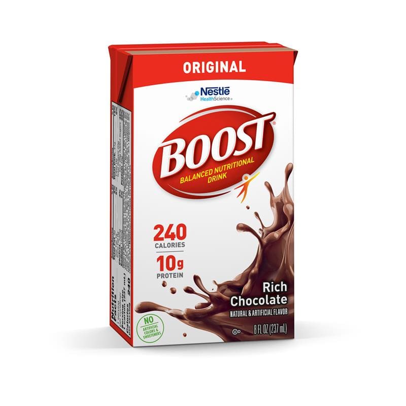 Nestle Boost Chocolate 8 Oz Tetra Briks Case of 27 - Nutrition >> Nutritionals - Nestle