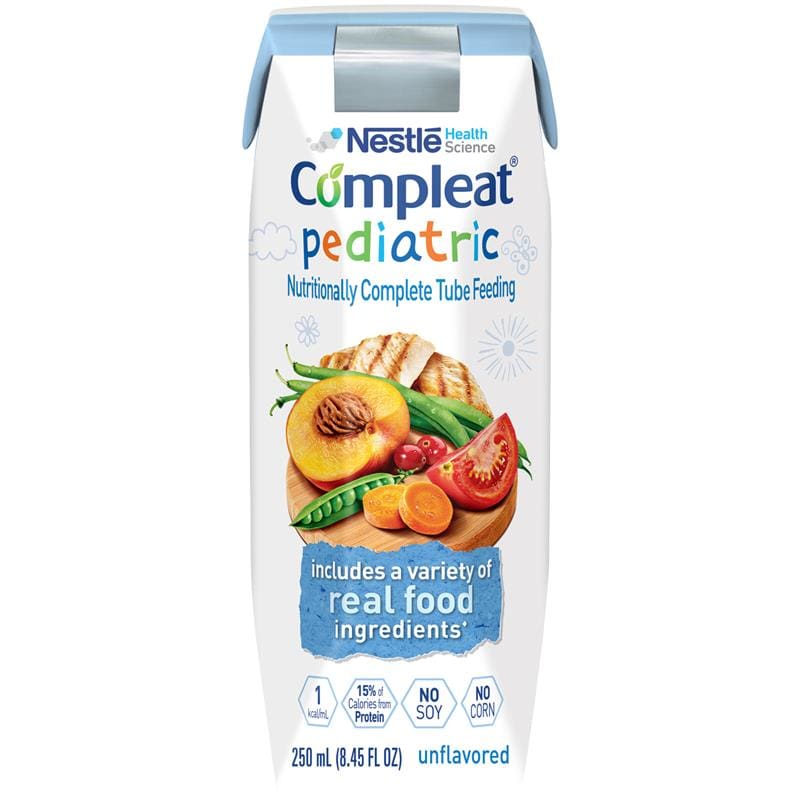 Nestle Compleat Pediatric Unflavored 250Ml Case of 24 - Nutrition >> Nutritionals - Nestle