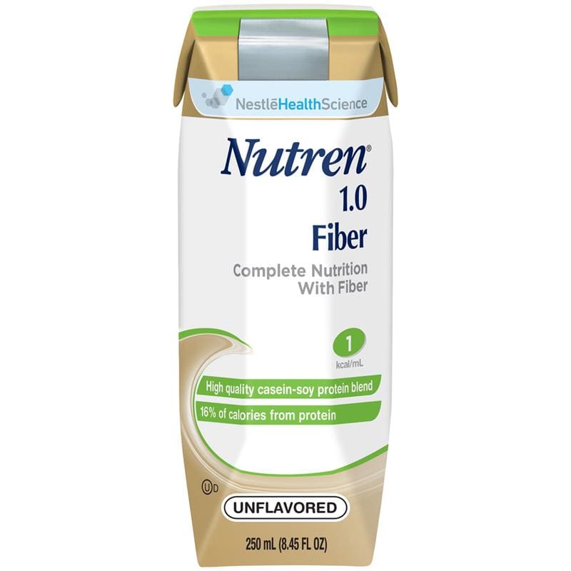 Nestle Nutren 1.0 8Oz With Fiber Unflavored Case of 24 - Nutrition >> Nutritionals - Nestle