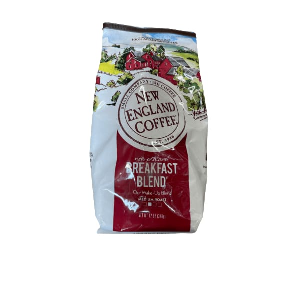 New England New England Coffee Breakfast Blend Ground Coffee, 12 Oz, Bag