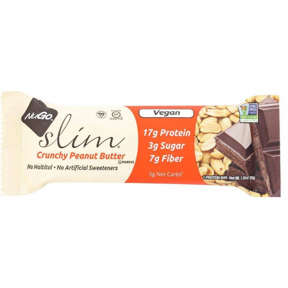 Nugo Nugo Slim Crunchy Peanut Butter Bar, 1.59 oz