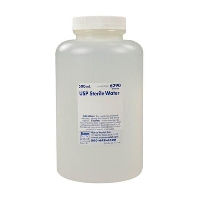 Nurse Assist Sterile Water 500Ml Bottle For Irr (Pack of 3) - Wound Care >> Basic Wound Care >> Irrigation Solution - Nurse Assist