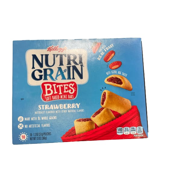 Kellogg's Nutri-Grain Nutri-Grain Mini Breakfast Bars, Strawberry, 10 Ct, 13 Oz, Box