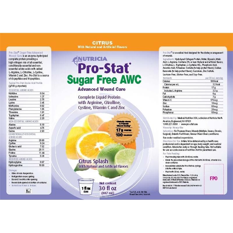 Nutricia Prostat Awc 30 Oz Citrus Splash S/F - Nutrition >> Nutritional Supplements - Nutricia