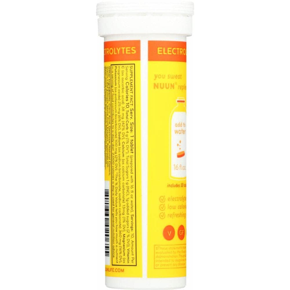 Nuun Nuun Beverage Tube Orange, 10 tb