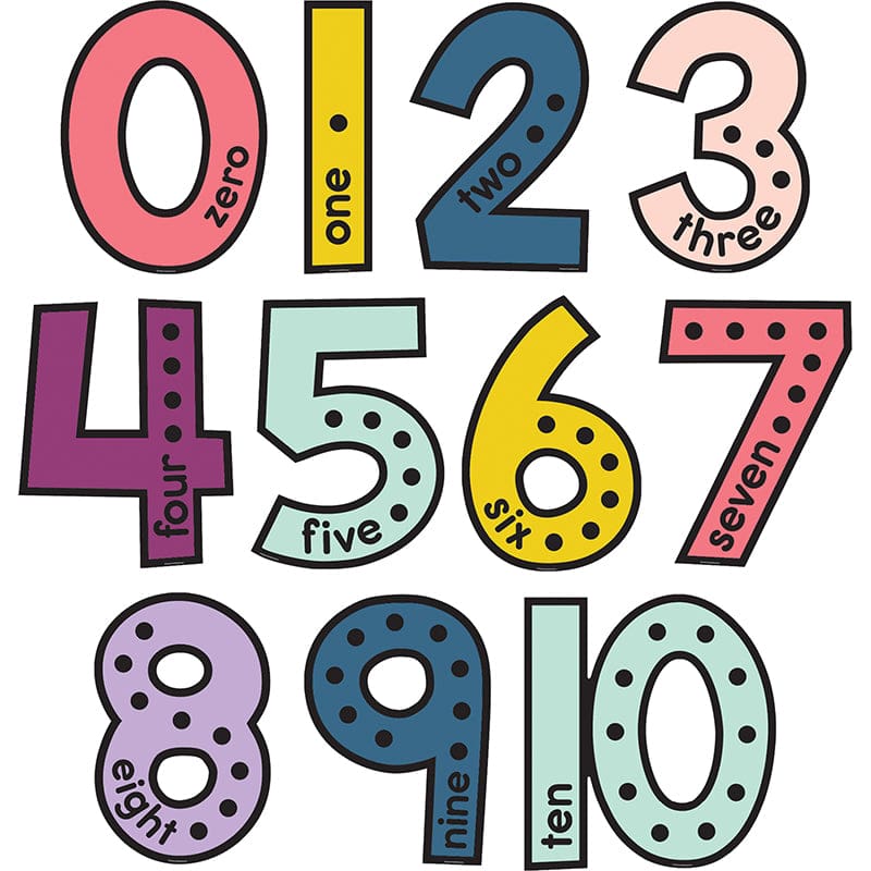 Oh Happy Day Jumbo Numbers Bb St (Pack of 3) - Classroom Theme - Teacher Created Resources