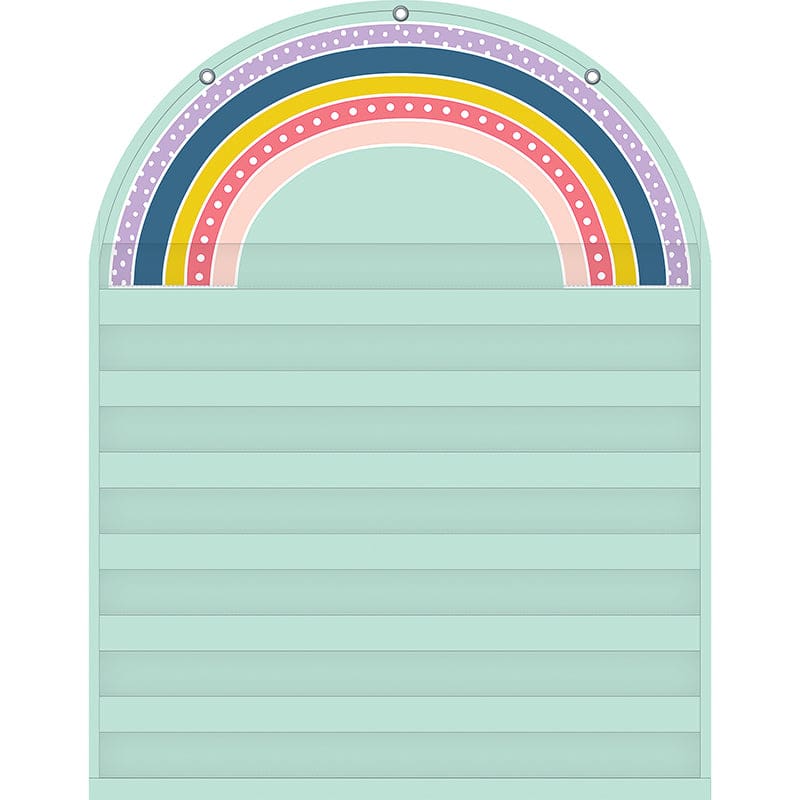 Oh Happy Day Rainbow 7 Pocket Chart (Pack of 2) - Pocket Charts - Teacher Created Resources