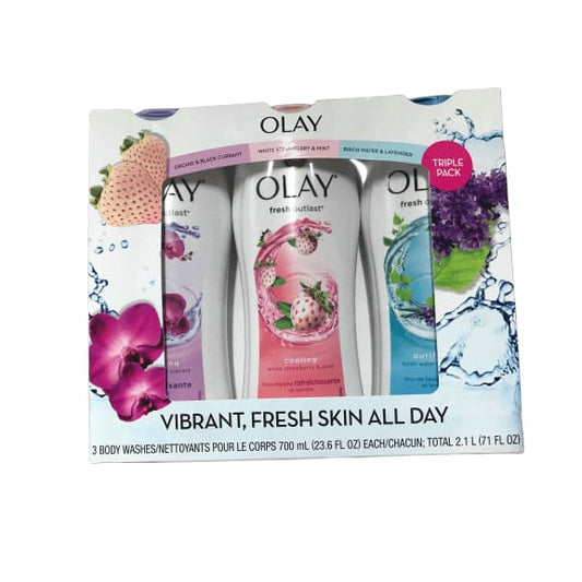 Olay Fresh Outlast Body Wash, 3 pk./23.6 oz. - ShelHealth.Com