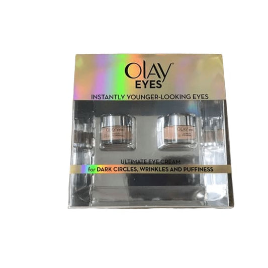 Olay Ultimate Eye Cream for Wrinkles, Puffy Eyes + Dark Circles, 0.4 fl oz (Pack of 2) - ShelHealth.Com