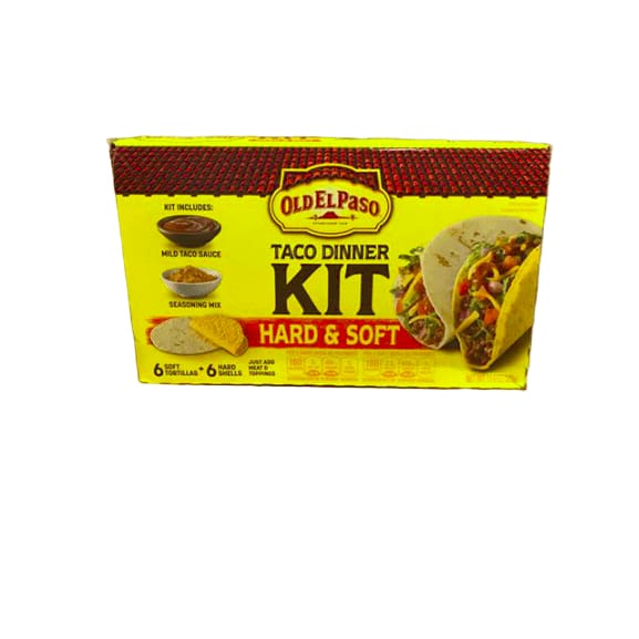 Old El Paso Hard & Soft Taco Dinner Kit, 12 Count - ShelHealth.Com