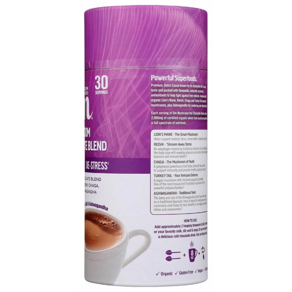 OM MUSHROOMS Grocery > Beverages OM MUSHROOMS: Mushroom Hot Chocolate Blend, 240 gm