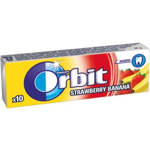 ORBIT Strawberries & Banana Flavour Chewing Gum 0.49 oz. (14 g.) - Orbit