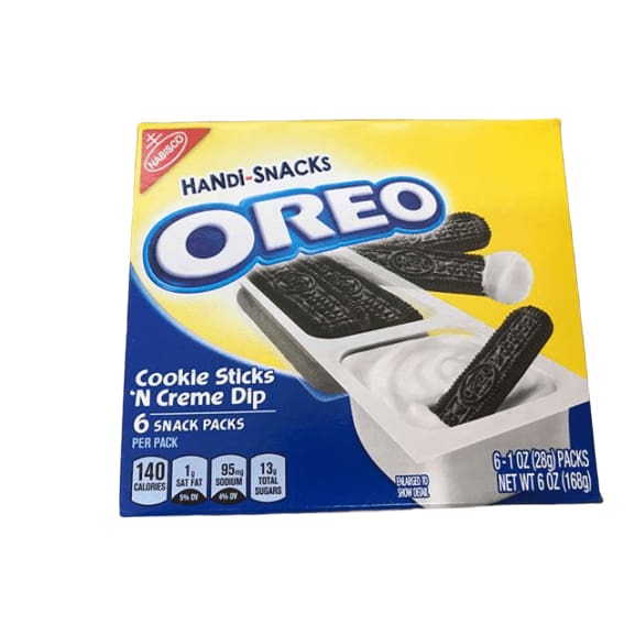 Oreo Cookie Sticks 'N Creme Dip, 6 Count - ShelHealth.Com