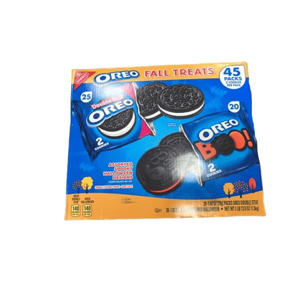 Oreo Fall Treats Double Stuffed Oreo & Oreo Boo! , 45 Pack, 2 LB 13.9 oz. - ShelHealth.Com