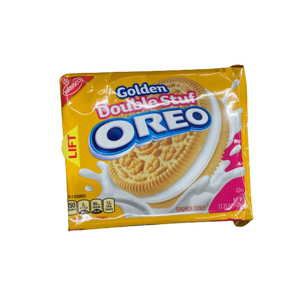 Oreo OREO Golden Double Stuf Sandwich Cookies, 15.25 oz