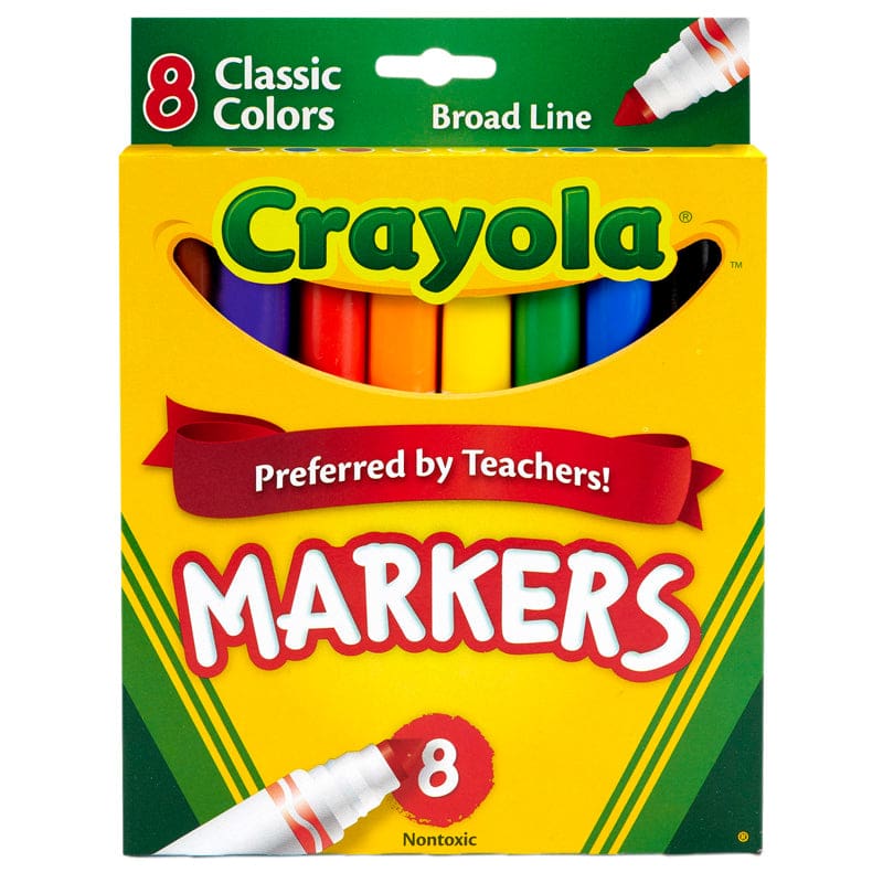 Original Coloring Markers 8 Color (Pack of 12) - Markers - Crayola LLC