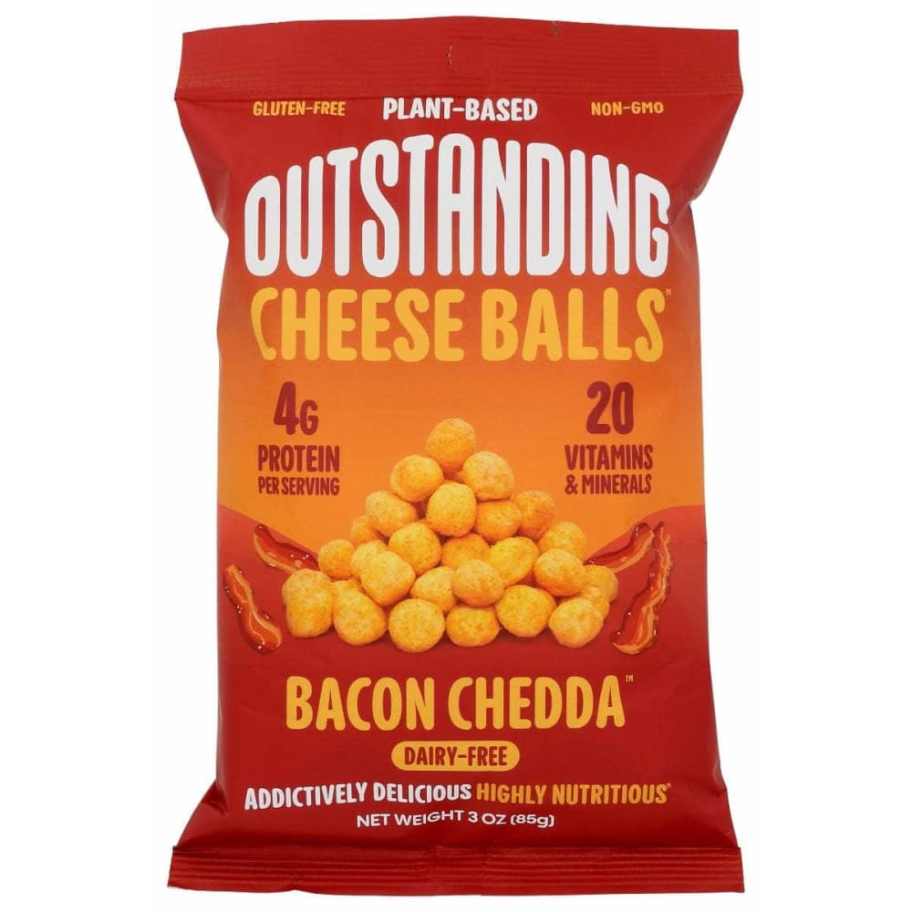 OUTSTANDING Grocery > Snacks OUTSTANDING: Bacon Chedda Cheese Balls, 3 oz