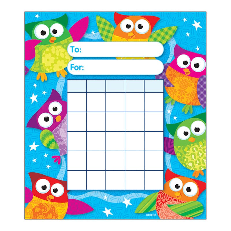 Owl Stars Incentive Pad (Pack of 10) - Incentive Charts - Trend Enterprises Inc.