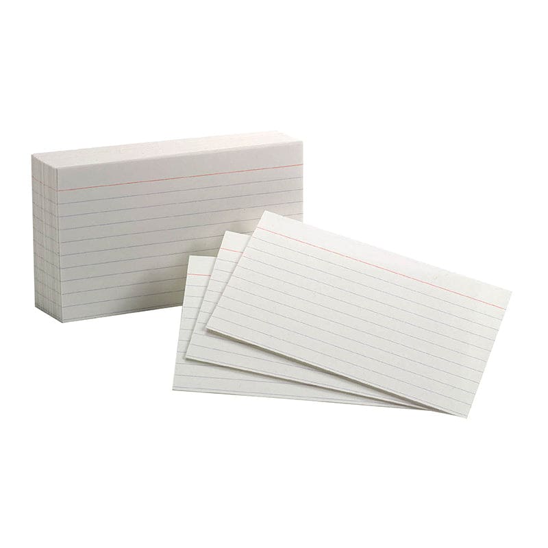 Oxford Index Cards 3X5 Ruled White 100 Per Pack (Pack of 12) - Index Cards - Tops Products