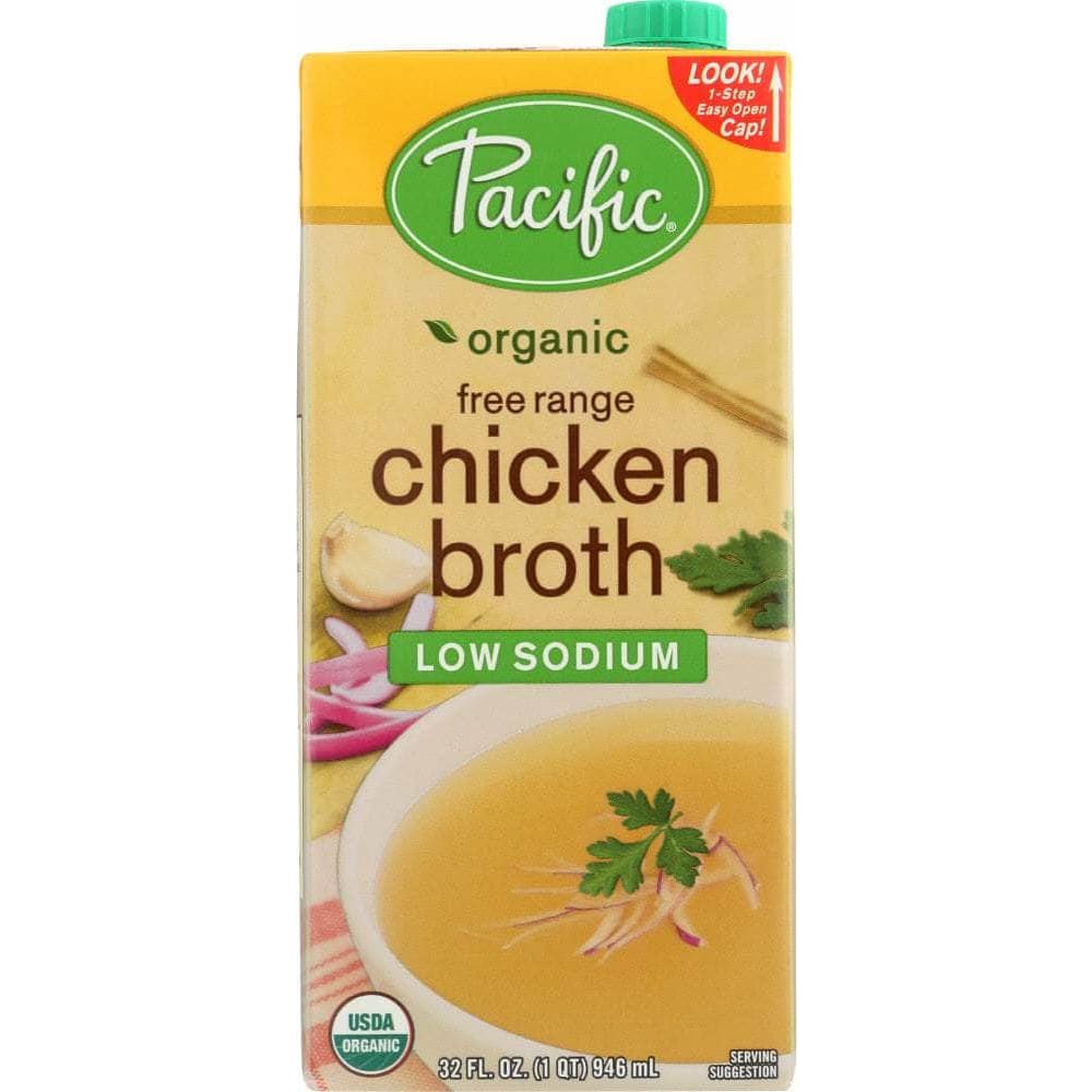 Pacific Foods Pacific Foods Organic Chicken Broth Free Range Low Sodium, 32 oz