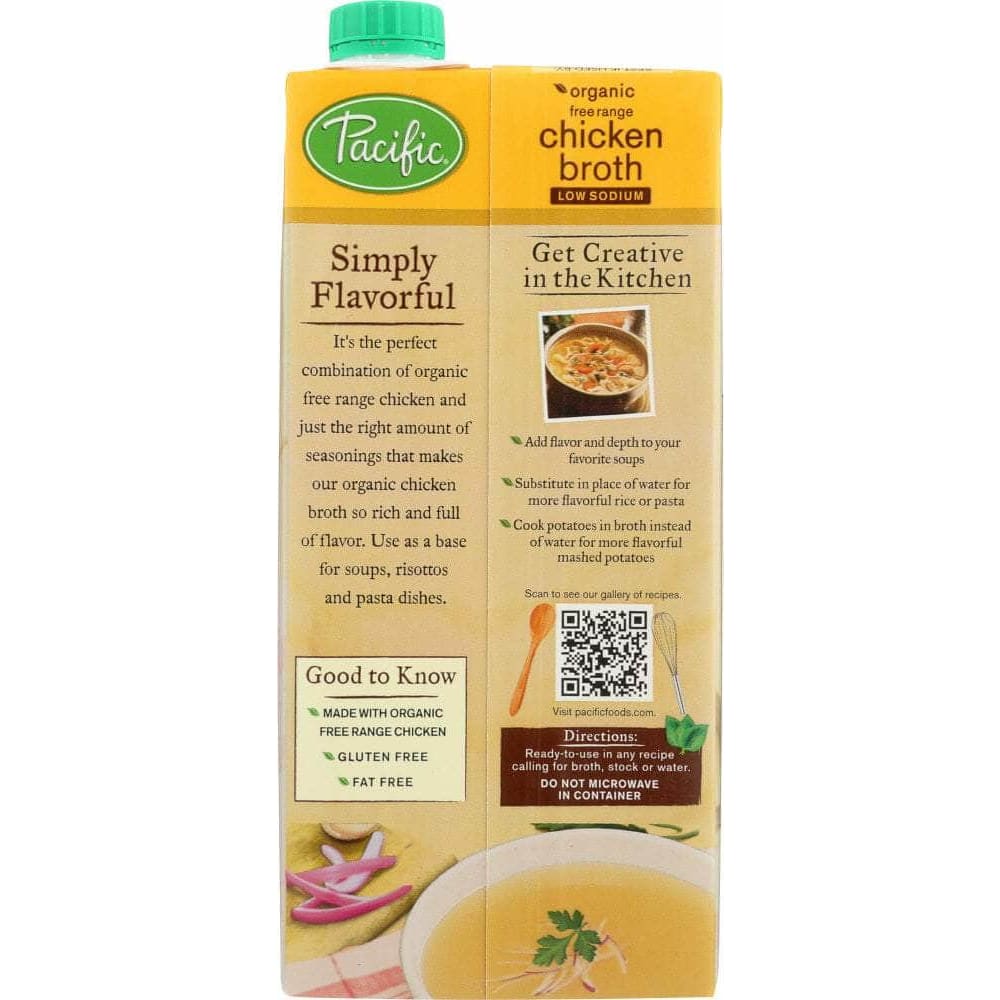 Pacific Foods Pacific Foods Organic Chicken Broth Free Range Low Sodium, 32 oz